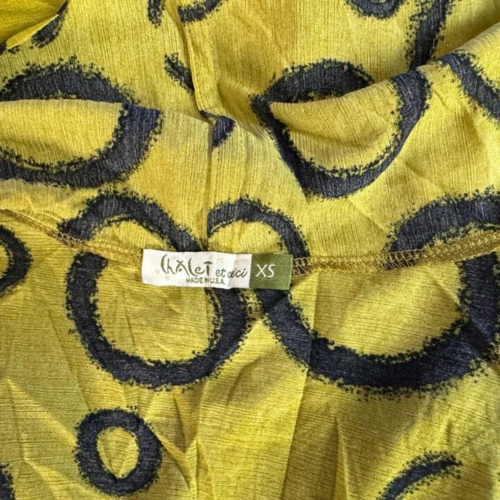 Chalet Crinkle Open Front Cardigan Women‎ XS EUC Long Sleeve Pockets Lightweight